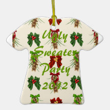Ugly Sweater Party Ornament