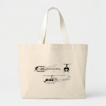 UH1 Huey Blueprint (Iriquois) Bags