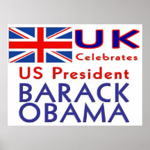 UK CELEBRATES President Obama Poster
