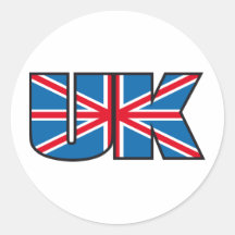 UK RUNDER AUFKLEBER