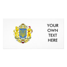 Ukraine Coat of Arms Photo Greeting Card