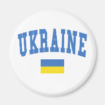 Ukraine College Style Fridge Magnets