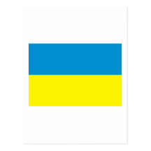Ukraine flag post cards