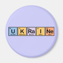 Ukraine made of Elements Magnets