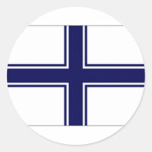 Ukraine Naval Ensign Round Sticker