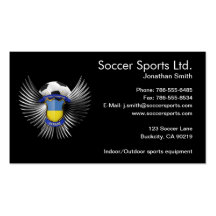 Ukraine Soccer Champions Business Card Templates