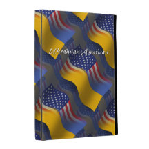 Ukrainian-American Waving Flag iPad Case