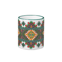 Ukrainian Cup with ornament Coffee Mugs