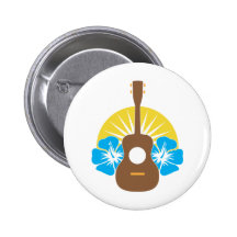 Ukulele Hibiscus Pins