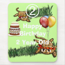 Ultra Cute Leopard Safari Birthday Invitations Wit Mouse Mats
