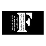 Ultra Modern Edgy Fashion Text Initials Business Card Templates