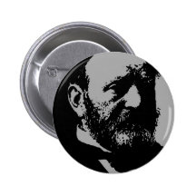 Ulysses S. Grant silhouette Buttons