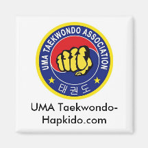 UMA Taekwondo refrigerator magnet