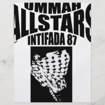 Ummah Allstars Intifada 87 Flyer Design