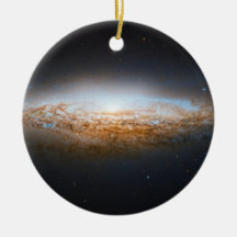 Unbarred Spiral Galaxy UFO Galaxy NGC 2683 Christmas Tree Ornaments