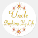 Uncle Brightens My Life Stickers