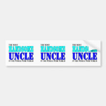 Uncles Birthdays Parties Christmas Handsome Uncle Bumper Sticker