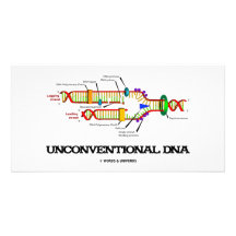 Unconventional DNA (DNA Replication Humour) Photo Card