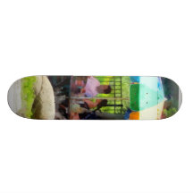 Under the Colourful Umbrellas Skate Board Deck