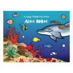 Under the Sea- Ocean Life Note Card Invitation