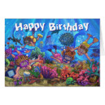 Under the Sea Quad Happy Birthday Card