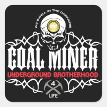 UNDERGROUND BROTHERHOOD SQUARE STICKER