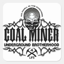 UNDERGROUND BROTHERHOOD SQUARE STICKERS