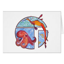 Undersea Nouveaux Greeting Card