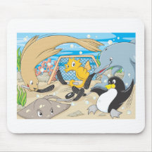 Underwater Hockey by Animals Mousepads