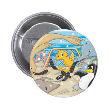 Underwater Hockey by Animals Pin