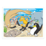 Underwater Hockey by Animals Post Cards