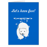Underwater Polar Bear Card