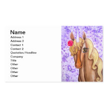 "Unicorn & Dragonflies" Business Card Templates
