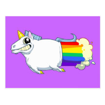 Unicorn Farts Postcard