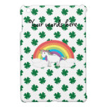 Unicorn on clouds green shamrocks ipad mini cases