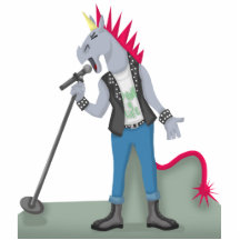Unicorn Punk Cutout Sculpture Cut Outs