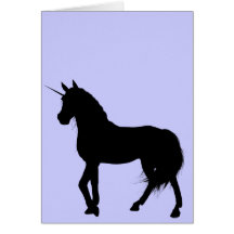 Unicorn Silhouette Card