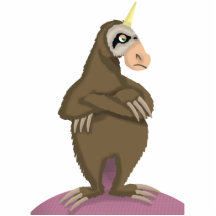 Unicorn Sloth Cutout Sculpture Photo Cut Outs