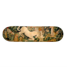 Unicorn Tapestries Medieval Art Skate Board Decks