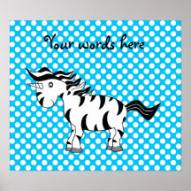 Unicorn zebra print