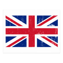 Union Jack British Flag Postcard