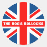 Union Jack dog's bollocks Stickers