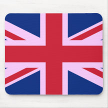 Union Jack Mousepad in Pink