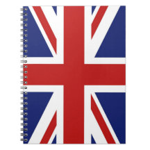Union Jack Spiral Note Book