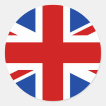 Union Jack Round Sticker