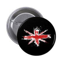Union Jack Splatter Button