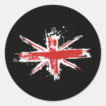 Union Jack Splatter Sticker