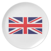 Union Jack United Kingdom Flag Plates