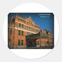 UNION STATION - Montgomery, Alabama Round Sticker
