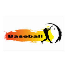 Unique Baseball Business Card Template